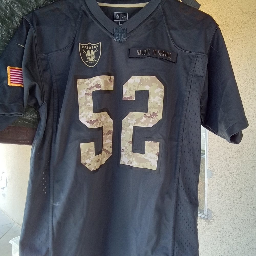 NFL Black Team Apparel Jersey SALUTE TO SERVICE SIZE large
